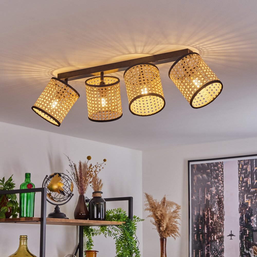Plafonnier Jonas Noir, 4 lumières main product photo