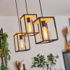 Suspension Colebrook Noir, 3 lumières