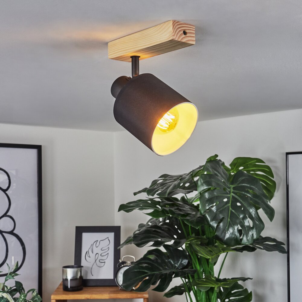 Plafonnier Sumlili Écru, Noir, 1 lumière main product photo