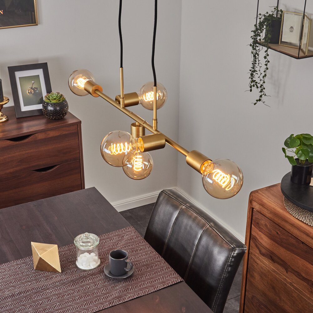 Suspension Talmage Laiton, 5 lumières main product photo