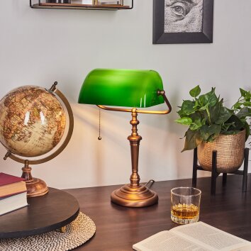 Lampe de table Argyle Bronze, 1 lumière
