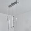 Suspension Freshwater LED Aluminium, 3 lumières