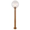 Borne lumineuse Globo OSSY Couleur bois, 1 lumière, Détecteur de mouvement