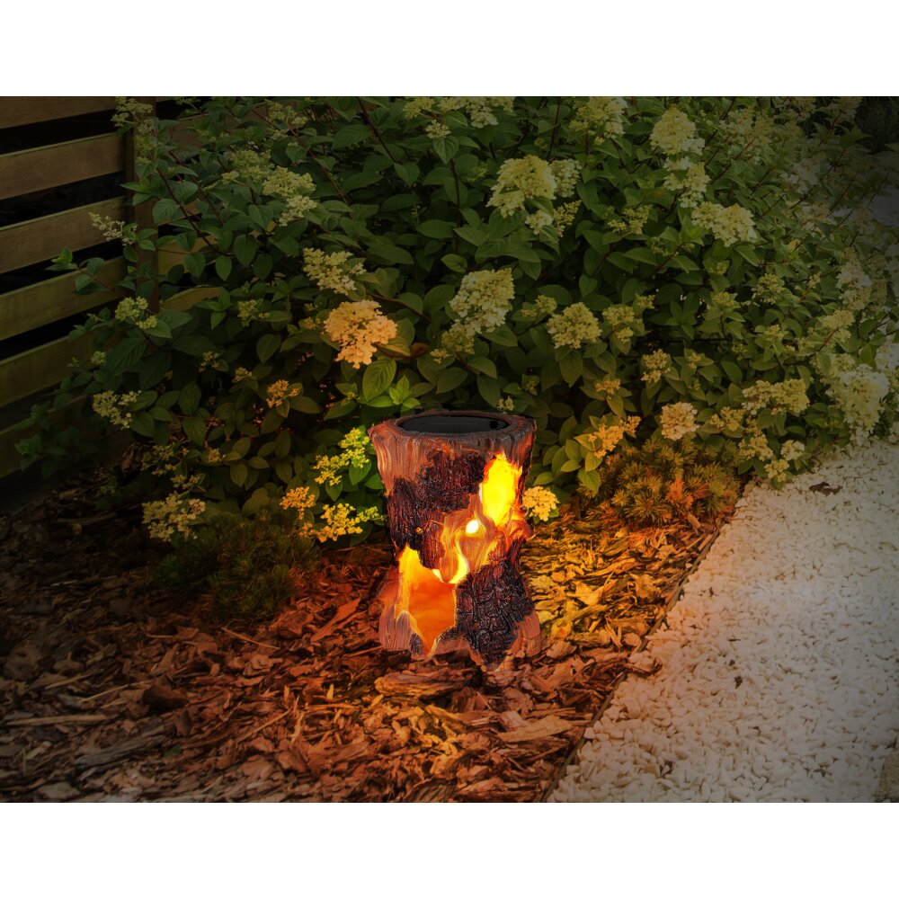 lampe solaire Globo BAUM LED Couleur bois, Blanc, 1 lumière main product photo