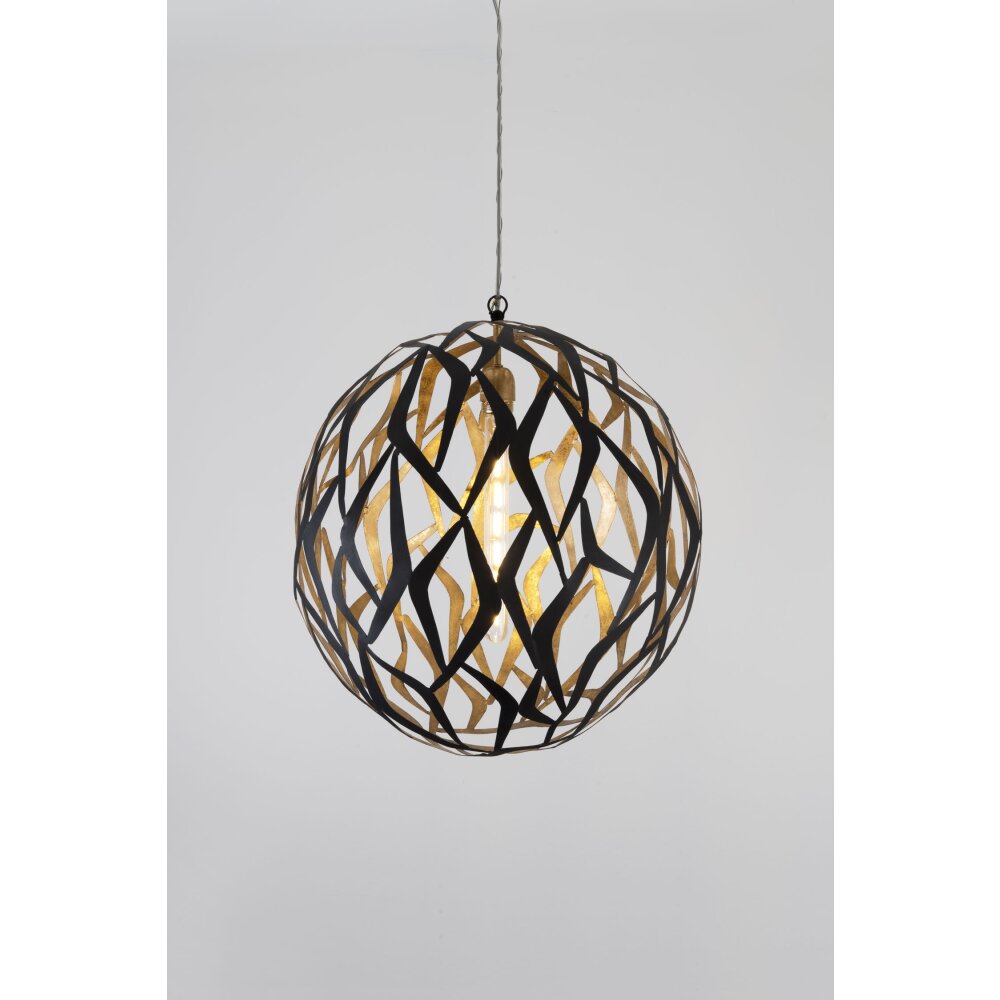 Suspension Holländer AEROMODELLO Brun, Or, Noir, 1 lumière main product photo