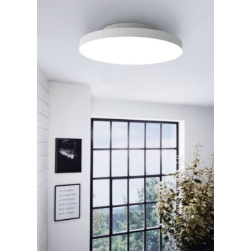 Plafonnier Eglo TURCONA-Z LED Blanc, 1 lumière, Changeur de couleurs