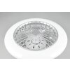 Ventilateur Reality Stralsund LED Titane, 1 lumière, Télécommandes