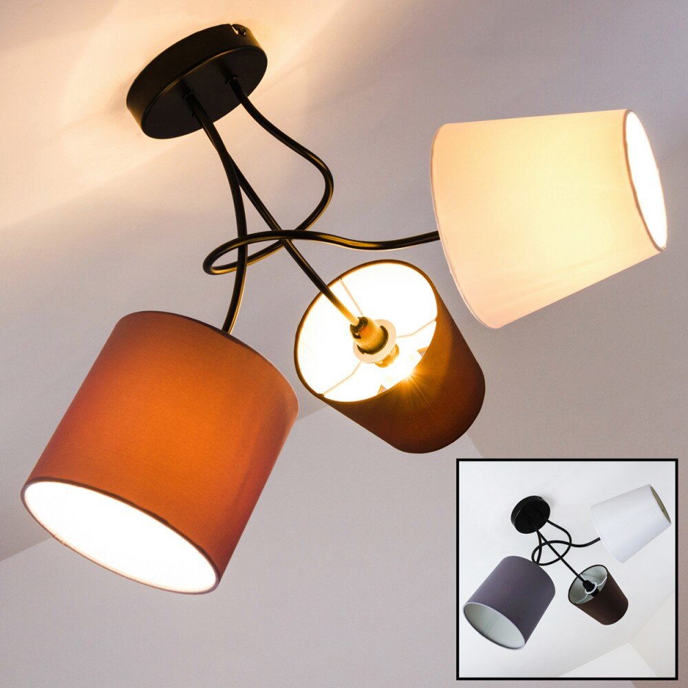 Plafonnier FLIN Noir, 3 lumières main product photo