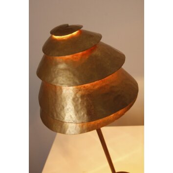 Lampe de table Holländer SNAIL ONE Brun doré, 1 lumière