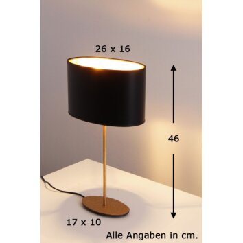 Lampe de table Holländer MATTIA Or, Laiton, 1 lumière