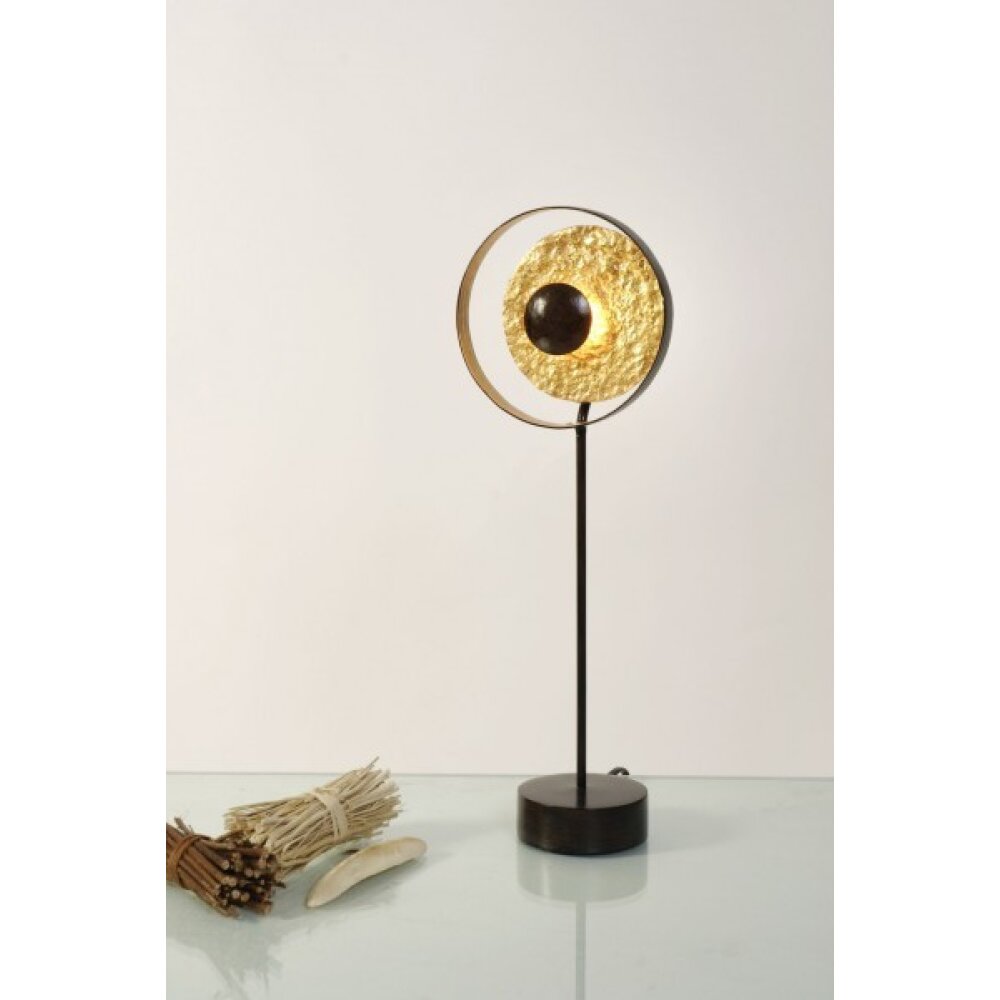 Lampe de table Holländer SATELLITE Brun, Or, Noir, 1 lumière main product photo