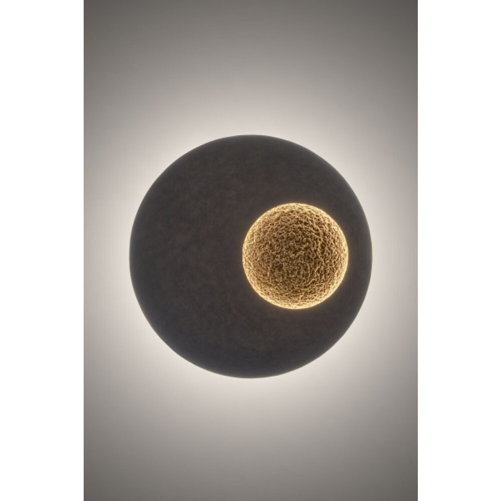 Applique murale Holländer LUNA LED Brun doré, Noir, 1 lumière main product photo