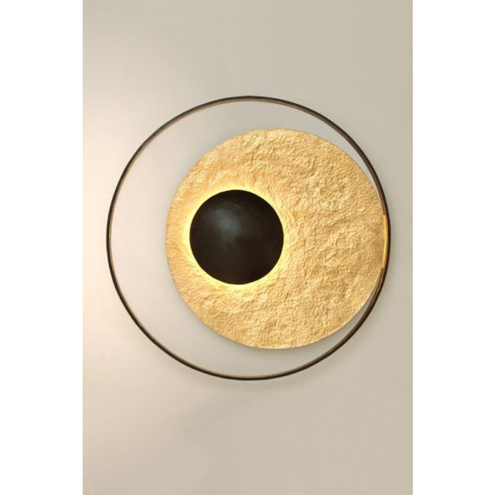 Applique murale Holländer SATELLITE Brun doré, Noir, 3 lumières main product photo