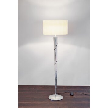 Lampadaire Holländer INNOVAZIONE Argenté, Blanc, 1 lumière