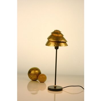 Lampe de table Holländer SNAIL ONE Brun doré, 1 lumière