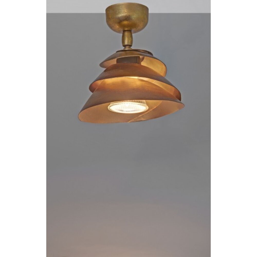 Spot de plafond Holländer SNAIL Or, 1 lumière main product photo