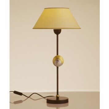 Lampe de table Holländer SNAIL THREE Brun doré, Blanc, 1 lumière