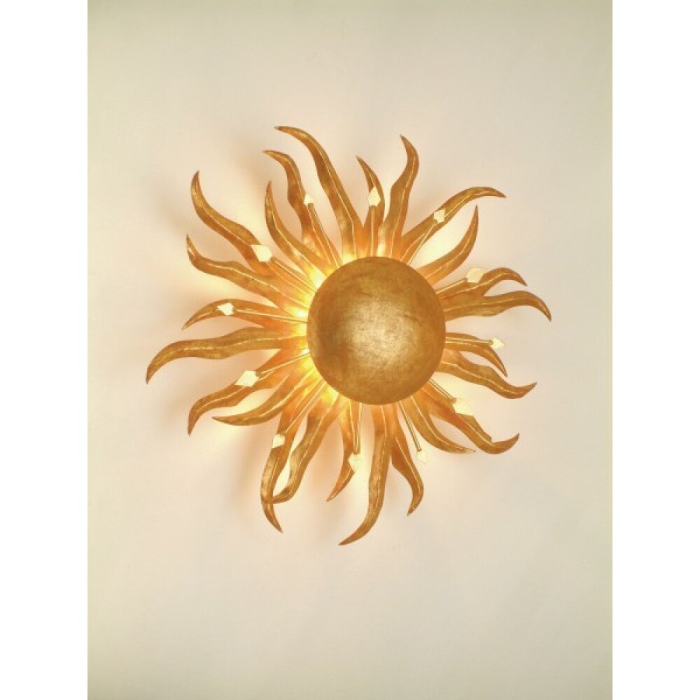 Applique murale Holländer SONNE PICCOLA Or, 1 lumière main product photo