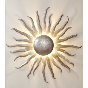 Plafonnier/Applique murale Holländer SONNE GIGANTE Argenté, 2 lumières