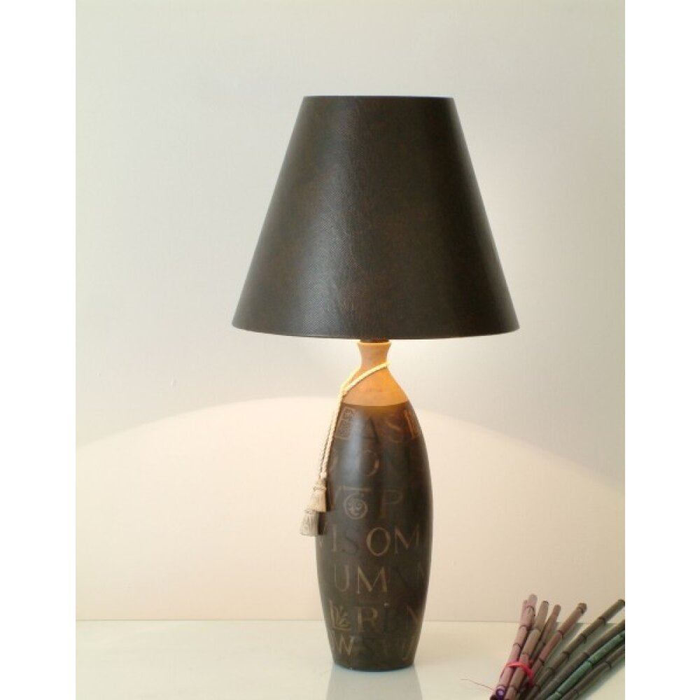 Lampe de table Holländer CARATTERE ALTA Brun foncé, 1 lumière main product photo