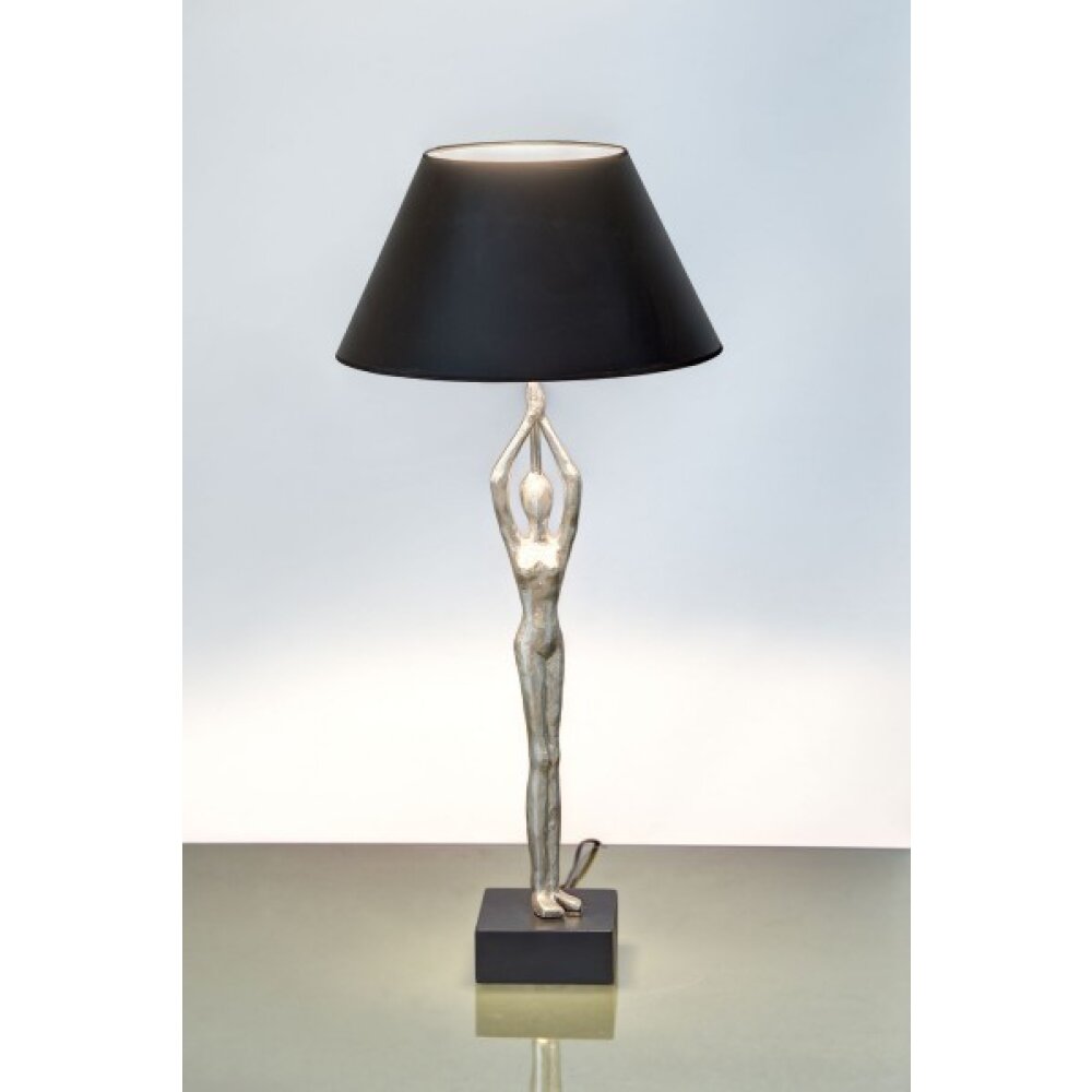 Lampe de table Holländer BALLERINO Noir, Argenté, 1 lumière main product photo