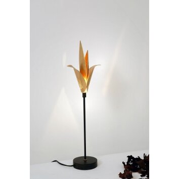 Lampe de table Holländer PICCOLA AIRONE Brun doré, 1 lumière