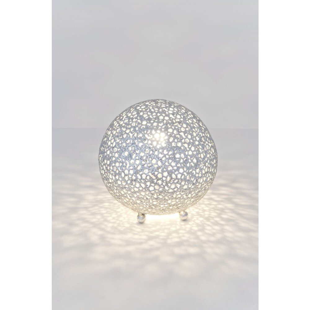 Lampe de table Holländer LILY Argenté, 1 lumière main product photo