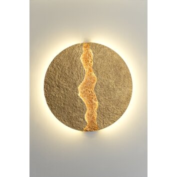 Applique murale Holländer ERUPTION GROSS LED Or, Rouge, 1 lumière