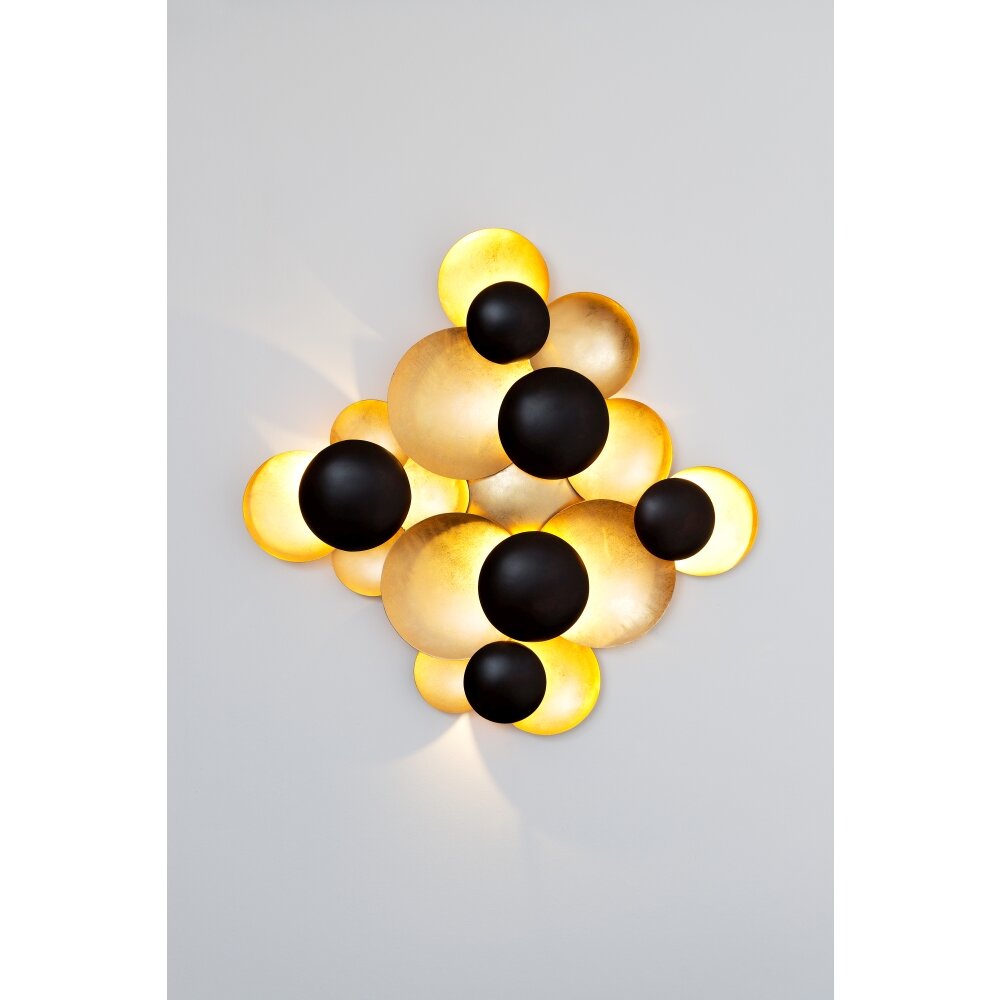Applique murale Holländer BOLLADARIA LED Brun, Or, Noir, 9 lumières main product photo
