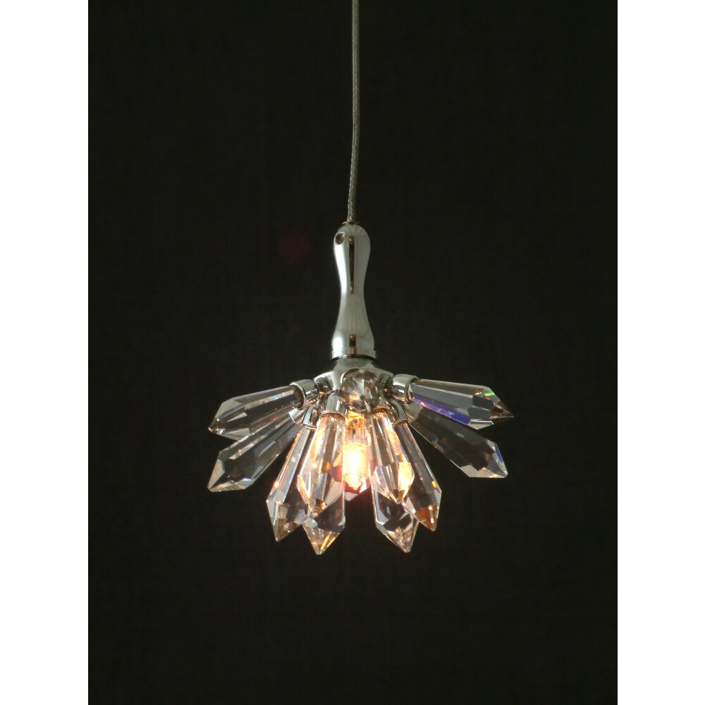 Suspension Holländer SERENATA FIORE Argenté, 1 lumière main product photo