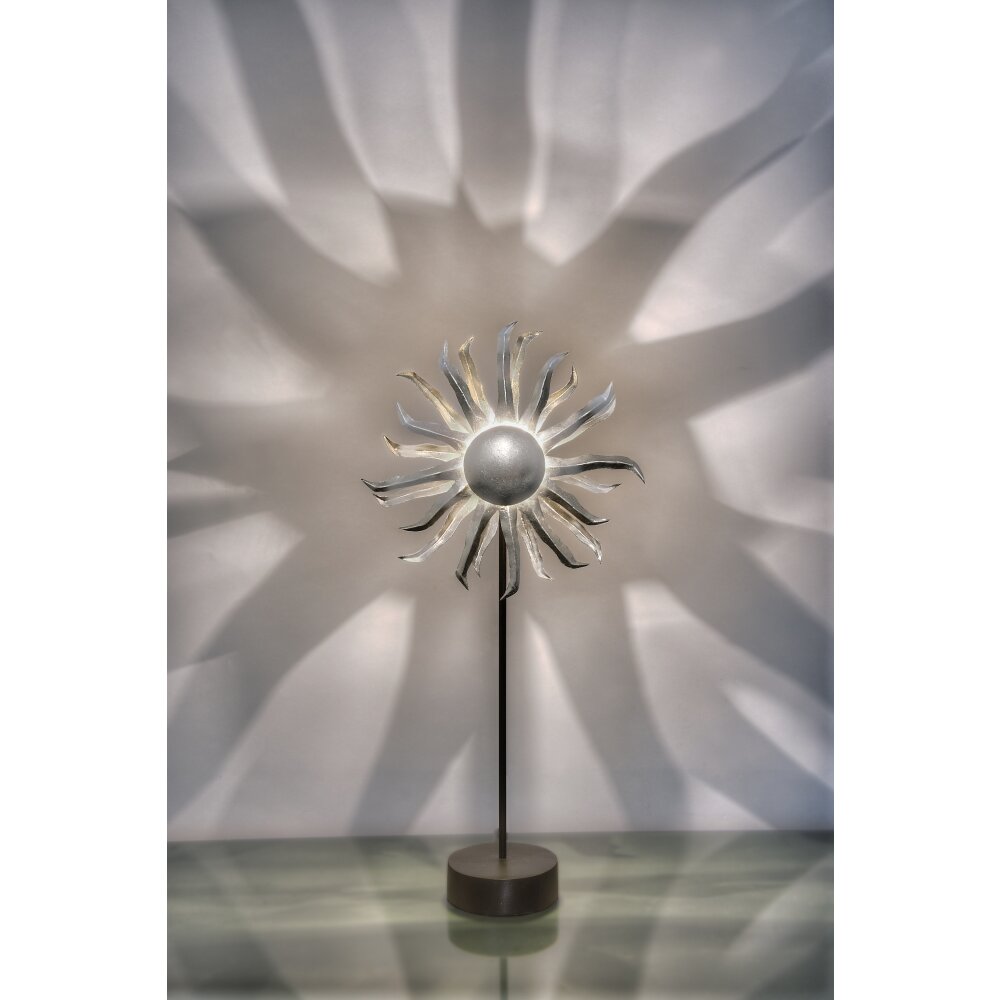 Lampe à poser Holländer SONNE Noir, Argenté, 6 lumières main product photo