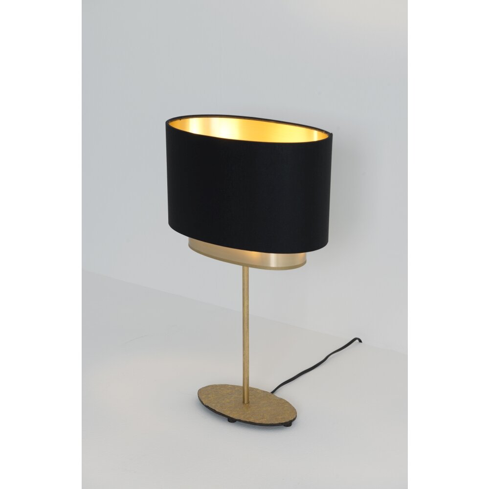 Lampe à poser Holländer MATTIA OVAL Or, 1 lumière main product photo