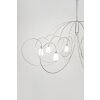 Suspension Holländer ROSASPINTA GROSS Argenté, 8 lumières