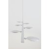Suspension Holländer SIMULATORE LED Argenté, 6 lumières