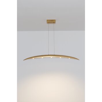 Suspension Holländer COSTELLAZIONE LED Or, 5 lumières