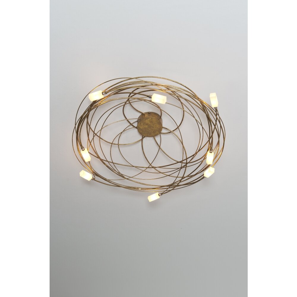 Plafonnier Holländer CITTADELLA Or, 8 lumières main product photo