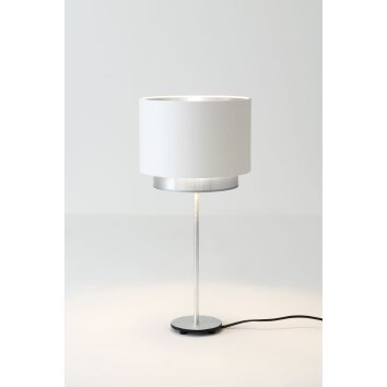 Lampe de table Holländer MATTIA RUND Argenté, 1 lumière