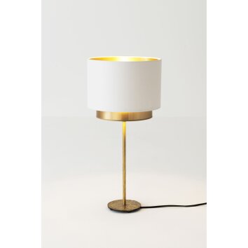 Lampe de table Holländer MATTIA RUND Or, 1 lumière