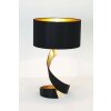 Lampe de table Holländer VORTICE Noir doré, 1 lumière