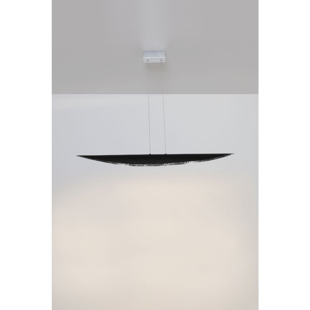 Suspension Holländer CHIASSO LED Argenté, 4 lumières main product photo