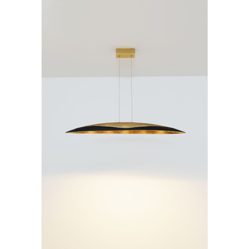Suspension Holländer MERCURIO LED Or, 5 lumières main product photo