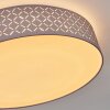 Plafonnier Tallaboa LED Blanc, 1 lumière, Télécommandes