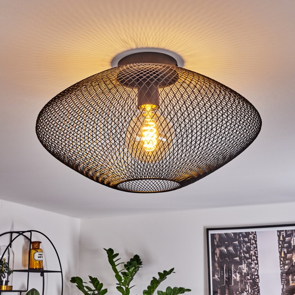 Plafonnier Moholm Noir, 1 lumière main product photo