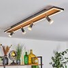 Plafonnier Deadwood LED Noir, Blanc, 5 lumières