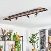 Plafonnier Deadwood LED Noir, Blanc, 5 lumières