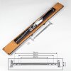 Plafonnier Deadwood LED Noir, Blanc, 5 lumières