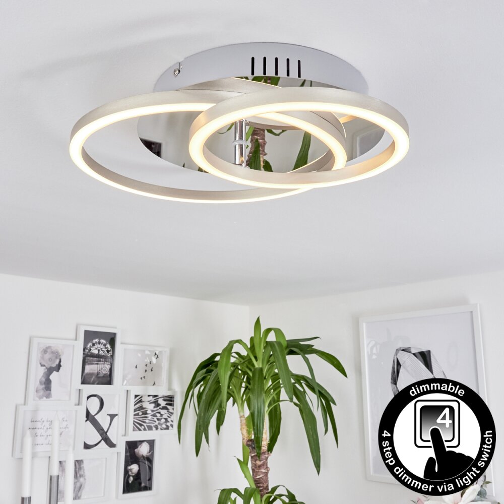 Plafonnier Buren LED Aluminium, Chrome, 1 lumière main product photo