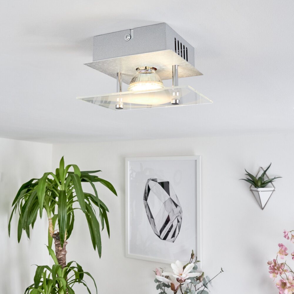 Plafonnier Liestal LED Aluminium, 1 lumière main product photo