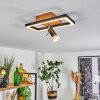 Plafonnier Deadwood LED Noir, Blanc, 2 lumières