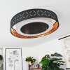 Plafonnier Tallaboa LED Noir, Blanc, 1 lumière